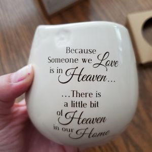 Loved one in heaven memorial candle